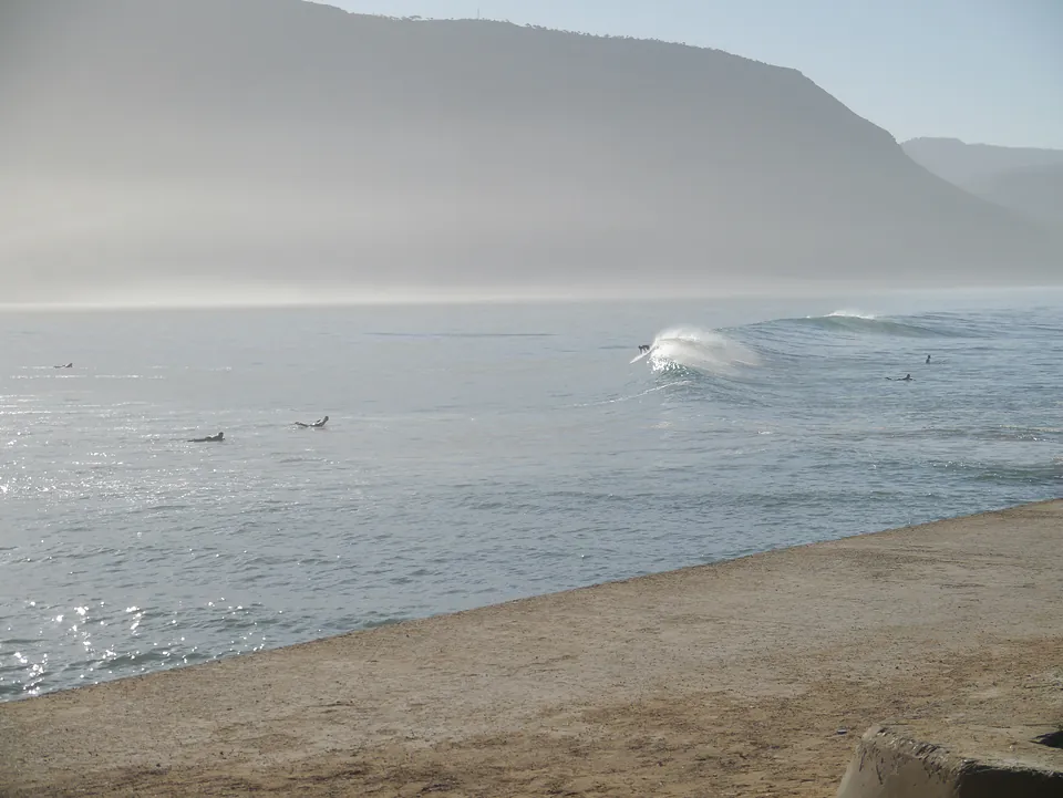 Surfers in the bay of Imsouane